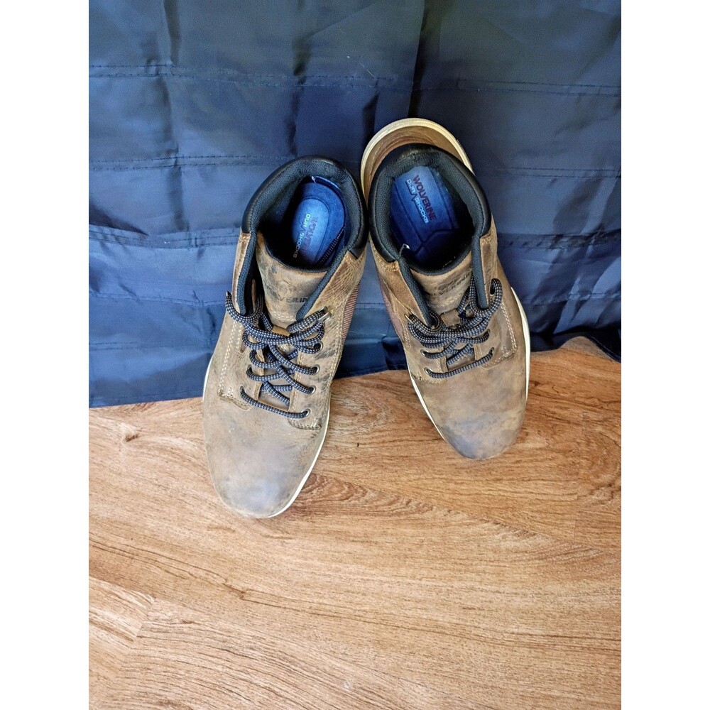 Wolverine Durashocks Brown Leather Work Boots Men's 11.5 - Picture 7 of 7